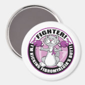Fibromyalgie Fighter Cat Magneet (Voorkant / Achterkant)