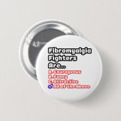Fibromyalgie Fighter Quiz Ronde Button 5,7 Cm (Voorkant /achterkant)