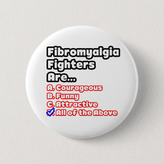 Fibromyalgie Fighter Quiz Ronde Button 5,7 Cm