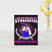 Fibromyalgie Fighter Strength Fibromyalgia Awarene Kaart (Gele Bloem)