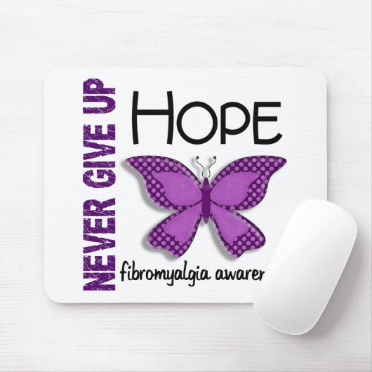 Fibromyalgie geeft hopvlinder nooit op muismat (Met muis)