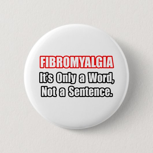 Fibromyalgie...Geen zin Ronde Button 5,7 Cm (Voorkant)