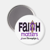 Fibromyalgie Geloofszaken Cross 1 Magneet (Voorkant / Achterkant)