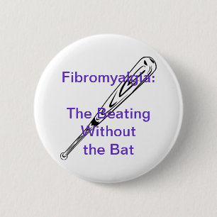 Fibromyalgie: Het slaan zonder de vlek Ronde Button 5,7 Cm