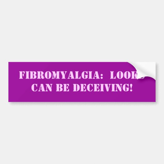 Fibromyalgie:  Het ziet er wel uit dat het DECEIVI Bumpersticker (Voorkant)