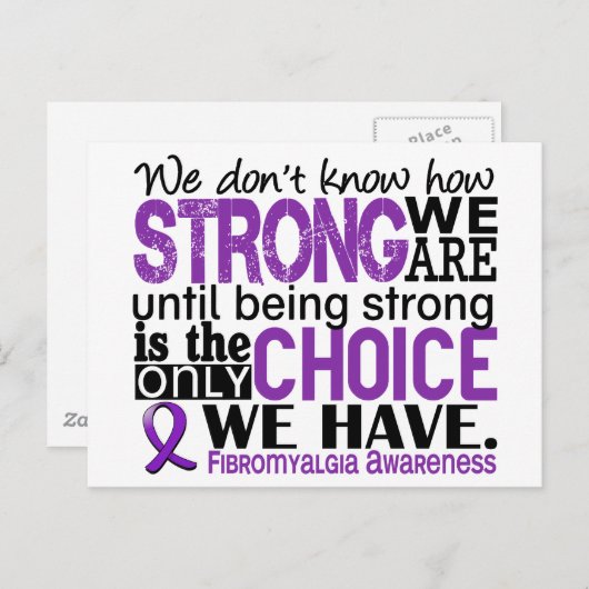 Fibromyalgie hoe sterk we zijn briefkaart (Voorkant / Achterkant)
