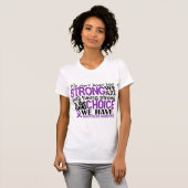 Fibromyalgie hoe sterk we zijn t-shirt (Voorkant volledig)