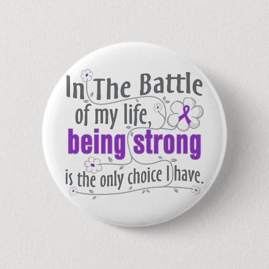 Fibromyalgie in de strijd ronde button 5,7 cm (Voorkant)