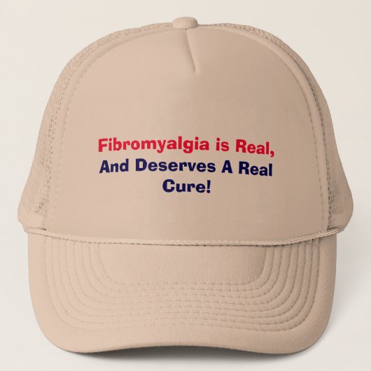 Fibromyalgie is echt, en verdient een echte kure! trucker pet (Voorkant)