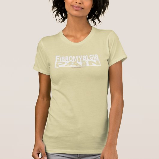 Fibromyalgie is een pijn Dark Shirt White Graphic (Voorkant)