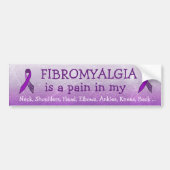 Fibromyalgie is een pijn in de... Bumpersticker (Voorkant)