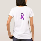 Fibromyalgie is een pijn in de ... Paarse lint T-shirt (Achterkant)