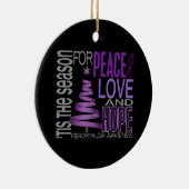 Fibromyalgie Kerstmis 1 Ornament (Rechts)