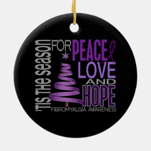 Fibromyalgie Kerstmis 1 Ornament (Achterkant)