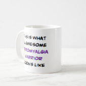 fibromyalgie krijger, geweldig koffiemok (Voorkant links)