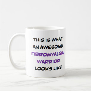 fibromyalgie krijger, geweldig koffiemok