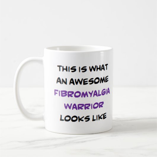 fibromyalgie krijger, geweldig koffiemok (Links)