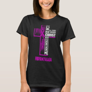 fibromyalgie krijger kan alles doen t-shirt