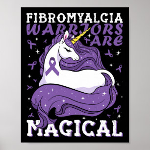 Fibromyalgie krijgers zijn magische eenhoorn liefh poster