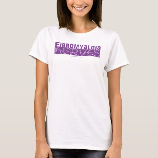 Fibromyalgie krijgt op mijn zenuwen Paarse Graphic T-shirt (Voorkant)