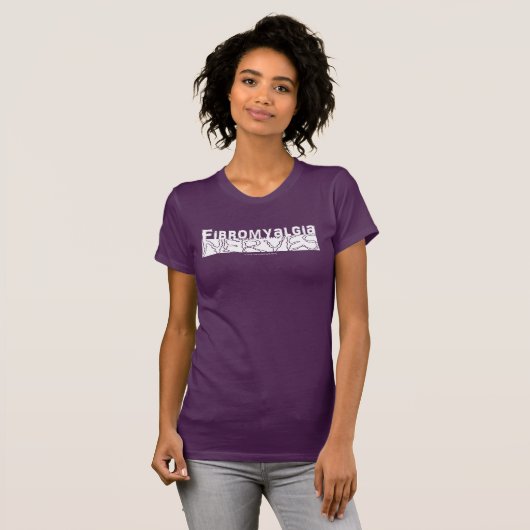 Fibromyalgie krijgt op mijn zenuwen witte afbeeldi t-shirt (Voorkant volledig)