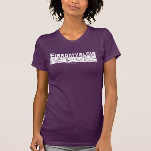 Fibromyalgie krijgt op mijn zenuwen witte afbeeldi t-shirt (Voorkant)