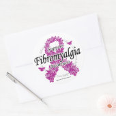 Fibromyalgie Lint van Butterflies 2 Ronde Sticker (Envelop)
