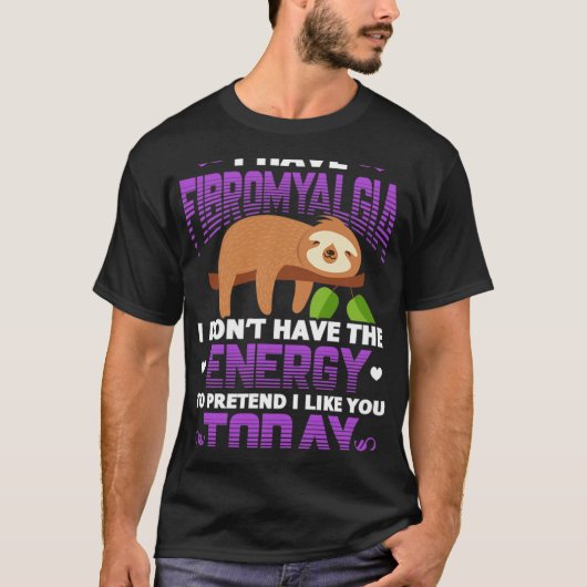Fibromyalgie Luide Fibro Warrior Patiënt Ik heb Fi T-shirt (Voorkant)