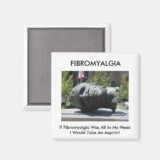 Fibromyalgie-neem aspirine magneet (Voorkant / Achterkant)