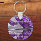 Fibromyalgie Ondersteuning niet Sarcasme Sleutelhanger (Voorkant)