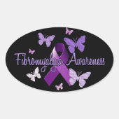 Fibromyalgie Ovale Sticker (Voorkant)