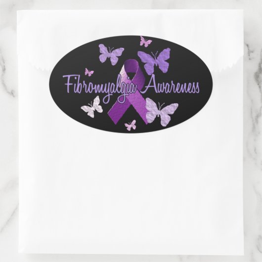 Fibromyalgie Ovale Sticker (Tas)