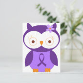 Fibromyalgie Owl Briefkaart (Staand voorkant)