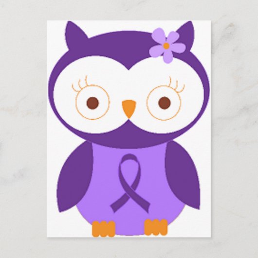 Fibromyalgie Owl Briefkaart (Voorkant)