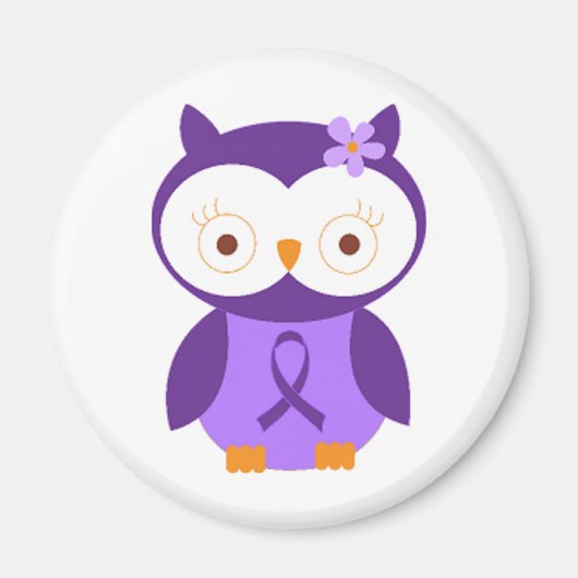 Fibromyalgie Owl Magneet (Voorkant)