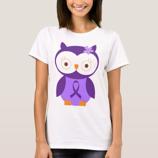 Fibromyalgie Owl T-shirt (Voorkant)