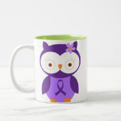 Fibromyalgie Owl Tweekleurige Koffiemok (Links)