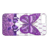 Fibromyalgie Paarse bewustzijn vlinderlint Case-Mate iPhone Case (Achterkant (Horizontaal))