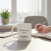 Fibromyalgie Paarse Ribbon Bewustheid Koffiemok