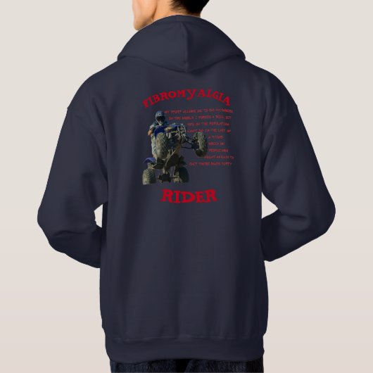 Fibromyalgie Rider Hoodie (Achterkant)