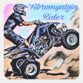 Fibromyalgie Rider Stickers (Voorkant)