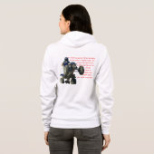Fibromyalgie Rider Womens Hoodie (Achterkant volledig)