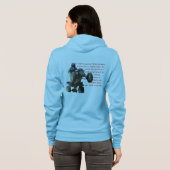 Fibromyalgie Rider Womens Hoodie (Achterkant volledig)