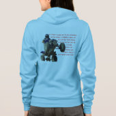 Fibromyalgie Rider Womens Hoodie (Achterkant)