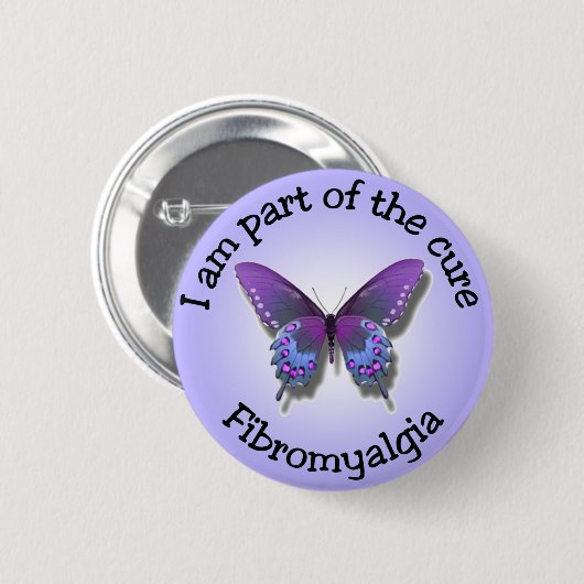Fibromyalgie Ronde Button 5,7 Cm (Voorkant /achterkant)