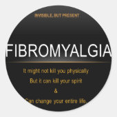 Fibromyalgie Ronde Sticker (Voorkant)
