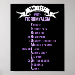 Fibromyalgie Spoonie &amp; Fibro bewustzijn Dit is Poster