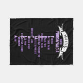 Fibromyalgie Spoonie en fibro bewustzijn Dit is M Fleece Deken (Voorkant (Horizontaal))