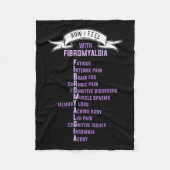 Fibromyalgie Spoonie en fibro bewustzijn Dit is M Fleece Deken (Voorkant)
