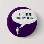 FIBROMYALGIE spraakbel Ronde Button 5,7 Cm (Voorkant)